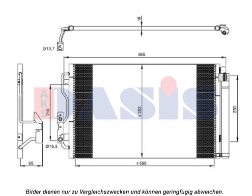 AKS DASIS Kondensators, Gaisa kond. sistēma 052022N